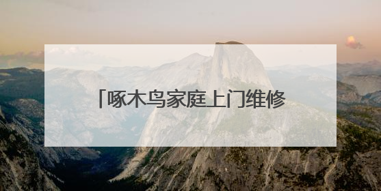 啄木鸟家庭上门维修在规范化中寻找突破