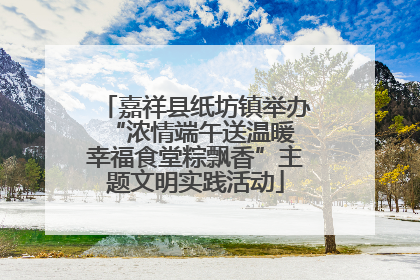 嘉祥县纸坊镇举办“浓情端午送温暖 幸福食堂粽飘香”主题文明实践活动