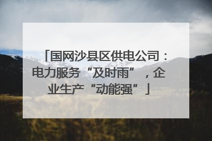 国网沙县区供电公司：电力服务“及时雨”，企业生产“动能强”