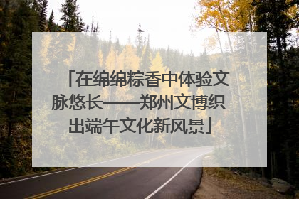 在绵绵粽香中体验文脉悠长——郑州文博织出端午文化新风景