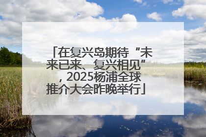 在复兴岛期待“未来已来、复兴相见”，2025杨浦全球推介大会昨晚举行