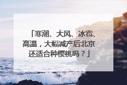 寒潮、大风、冰雹、高温，大幅减产后北京还适合种樱桃吗？
