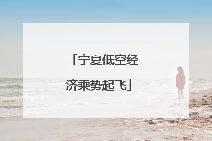 宁夏低空经济乘势起飞