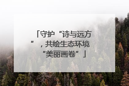守护“诗与远方”，共绘生态环境“美丽画卷”