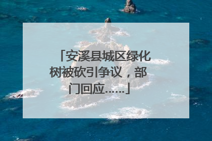 安溪县城区绿化树被砍引争议，部门回应……