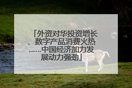 外资对华投资增长、数字产品消费火热……中国经济加力发展动力强劲