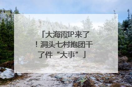 大海霞IP来了！洞头七村抱团干了件“大事”