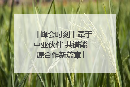 峰会时刻丨牵手中亚伙伴 共谱能源合作新篇章
