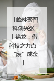 峰林聚智 科创兴张丨徐龙：借科技之力点“废”成金