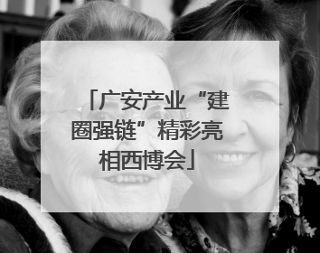 广安产业“建圈强链”精彩亮相西博会