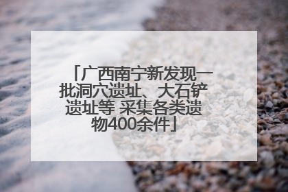 广西南宁新发现一批洞穴遗址、大石铲遗址等 采集各类遗物400余件