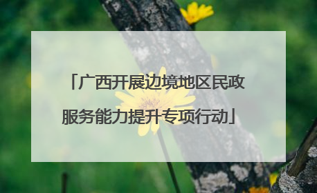 广西开展边境地区民政服务能力提升专项行动