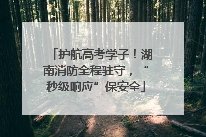 护航高考学子！湖南消防全程驻守，“秒级响应”保安全