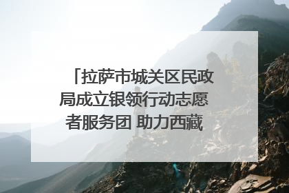 拉萨市城关区民政局成立银领行动志愿者服务团 助力西藏银发经济发展