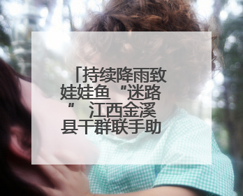 持续降雨致娃娃鱼“迷路” 江西金溪县干群联手助其重返自然