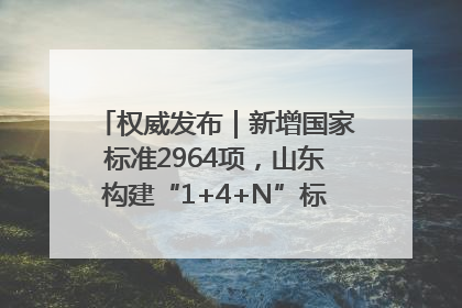 权威发布｜新增国家标准2964项，山东构建“1+4+N”标准化创新发展新格局