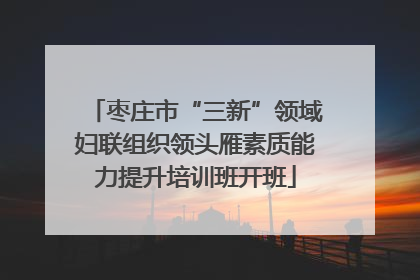 枣庄市“三新”领域妇联组织领头雁素质能力提升培训班开班
