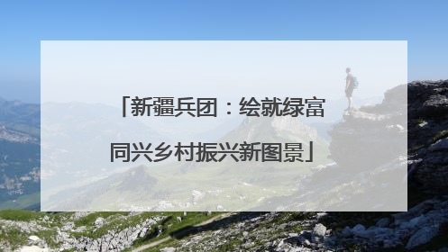 新疆兵团：绘就绿富同兴乡村振兴新图景