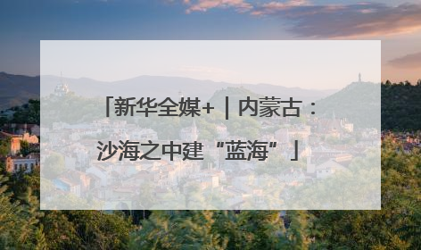 新华全媒+｜内蒙古：沙海之中建“蓝海”