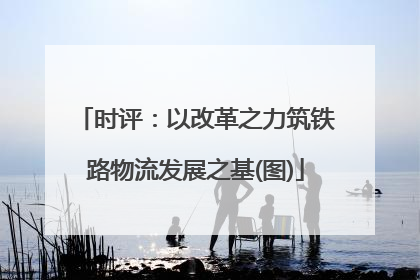 时评：以改革之力筑铁路物流发展之基(图)