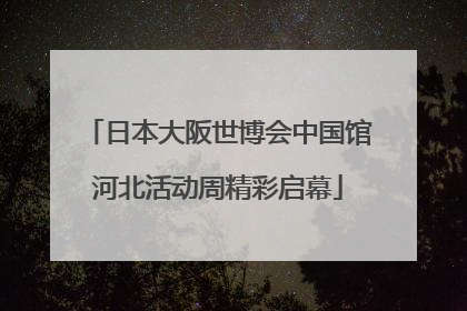 日本大阪世博会中国馆河北活动周精彩启幕