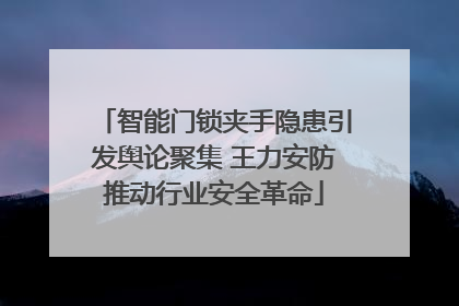 智能门锁夹手隐患引发舆论聚集 王力安防推动行业安全革命