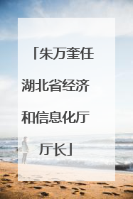 朱万奎任湖北省经济和信息化厅厅长
