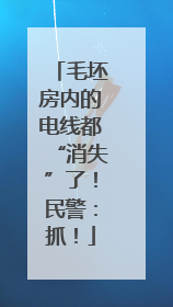 毛坯房内的电线都“消失”了！民警：抓！