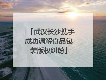 武汉长沙携手成功调解食品包装版权纠纷