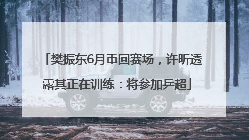 樊振东6月重回赛场，许昕透露其正在训练：将参加乒超