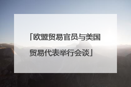 欧盟贸易官员与美国贸易代表举行会谈