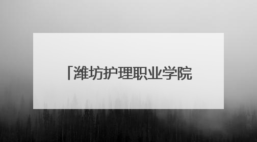 潍坊护理职业学院：汇聚职教力量 赋能高质量发展