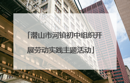 潜山市河镇初中组织开展劳动实践主题活动