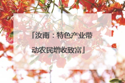 汝南：特色产业带动农民增收致富