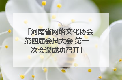 河南省网络文化协会第四届会员大会 第一次会议成功召开