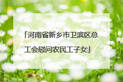 河南省新乡市卫滨区总工会慰问农民工子女