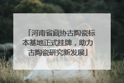 河南省藏协古陶瓷标本基地正式挂牌，助力古陶瓷研究新发展