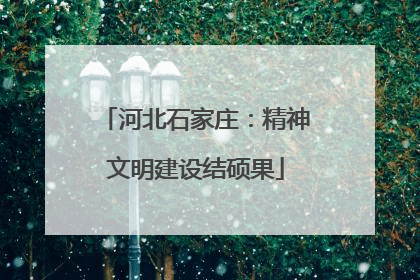河北石家庄：精神文明建设结硕果