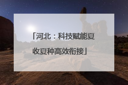 河北：科技赋能夏收夏种高效衔接