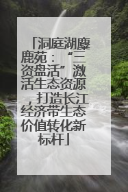 洞庭湖麋鹿苑：“三资盘活”激活生态资源，打造长江经济带生态价值转化新标杆