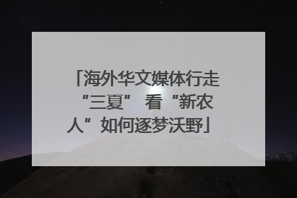 海外华文媒体行走“三夏” 看“新农人”如何逐梦沃野