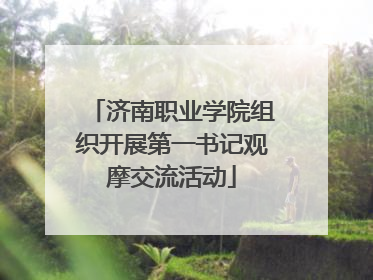 济南职业学院组织开展第一书记观摩交流活动