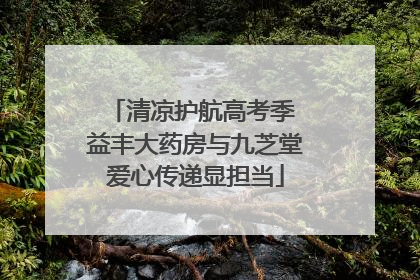 清凉护航高考季 益丰大药房与九芝堂爱心传递显担当
