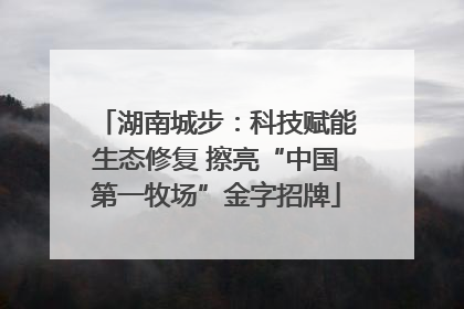 湖南城步：科技赋能生态修复 擦亮“中国第一牧场”金字招牌