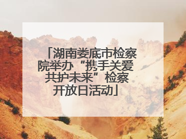 湖南娄底市检察院举办“携手关爱 共护未来”检察开放日活动