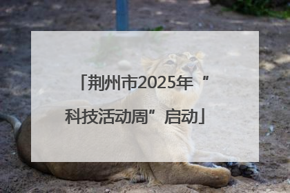荆州市2025年“科技活动周”启动