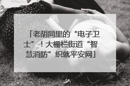 老胡同里的“电子卫士”！大栅栏街道“智慧消防”织就平安网