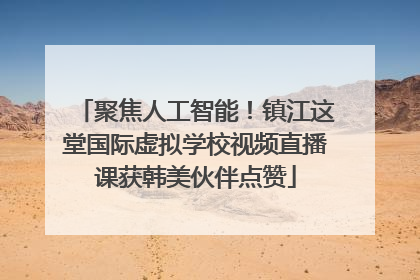 聚焦人工智能！镇江这堂国际虚拟学校视频直播课获韩美伙伴点赞