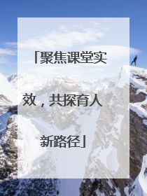 聚焦课堂实效，共探育人新路径