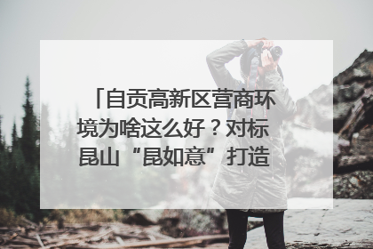 自贡高新区营商环境为啥这么好？对标昆山“昆如意”打造自贡“高兴办”｜美好生活有“盐”味